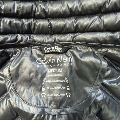Calvin Klein Down Quilted Puff Vest Charcoal Gray M