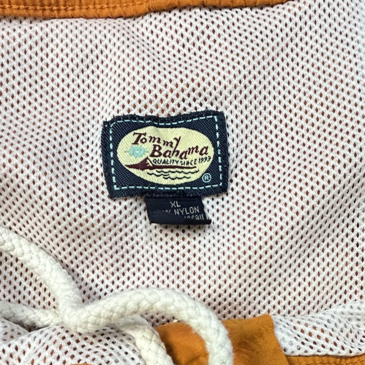 Tommy Bahama Men’s XL Orange Palm Tree Swim Trunks Cargo Board Shorts