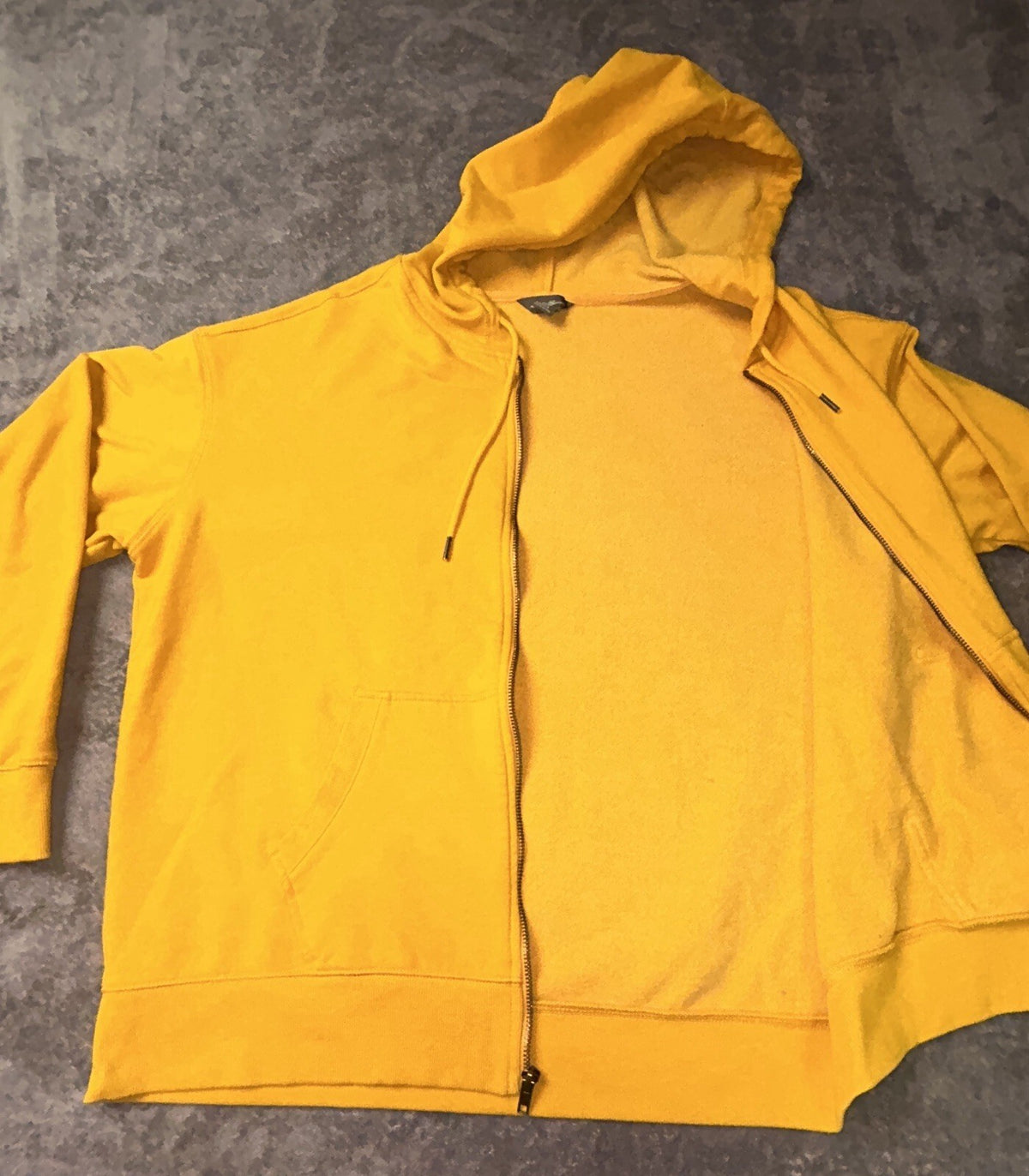 Eddie Bauer Cozy Camp Full Zip Hoodie Women’s Lg Mustard Yellow Stretch Fleece