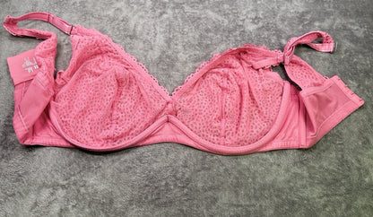 Curvy Couture Intimates 42G Pink Lace Racerback Underwire Bra D1280E