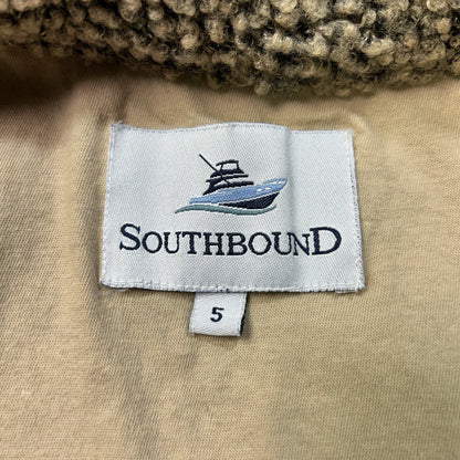 Southbound Kids Sherpa Full Zip Vest Brown 5