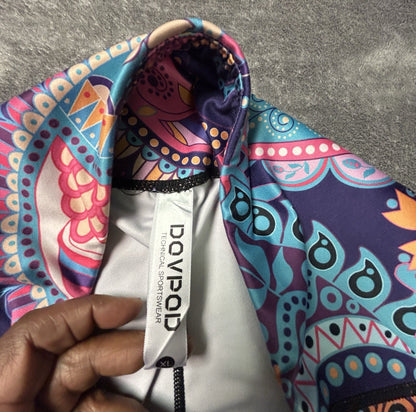 DOUPOD Women's XL Paisley Floral High Waisted Yoga Leggings Multicolor