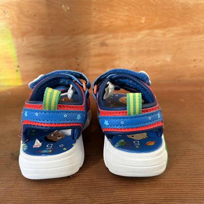 CoComelon JJ Cody Toddler Sandals Size 5 Blue Multicolor