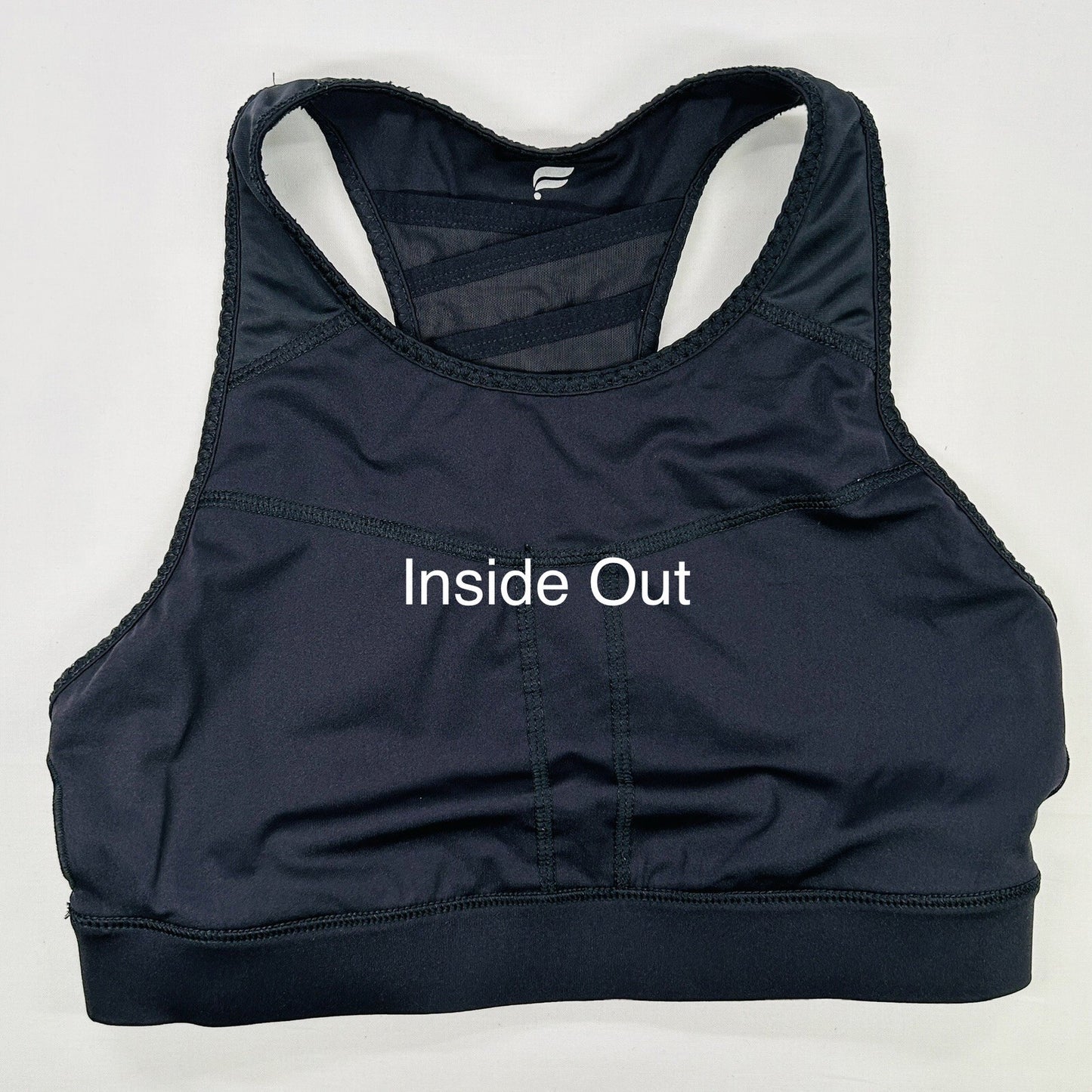 Fabletics Black Racerback Sports Bra Women Size Unknown Racerback