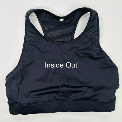 Fabletics Black Racerback Sports Bra Women Size Unknown Racerback