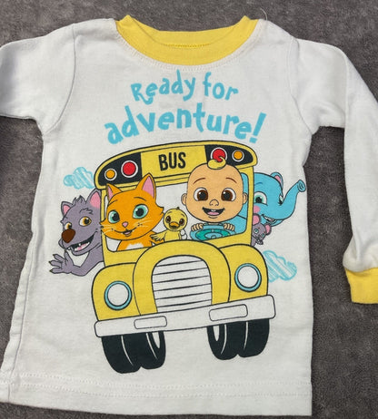 🚌 Cocomelon "Ready for Adventure" Pajama Top (12M)