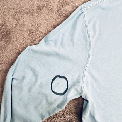 Life is Good Stick Together Long Sleeve T-Shirt Blue Campfire Dog Cotton Tee