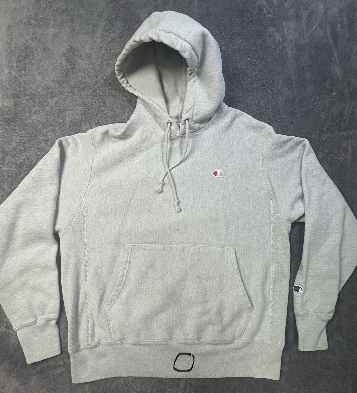 Champion Reverse Weave Hoodie Heather Gray M