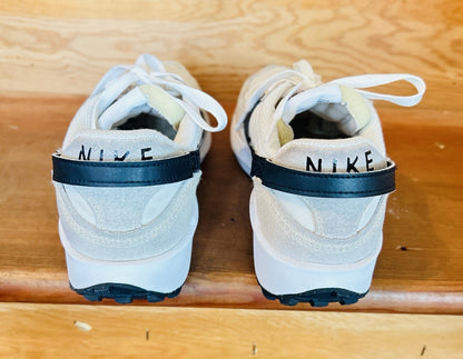 Nike Waffle Debut DH9523-107 Womens Size 7 Cream Black Retro Running Sneakers
