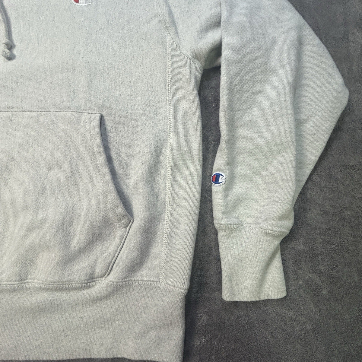 Champion Reverse Weave Hoodie Heather Gray M