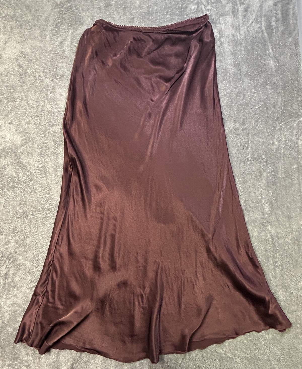 Raisonnel Satin Skirt Burgundy M