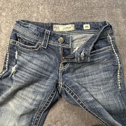 BKE Culture Women's Bootcut Jeans Blue 26L