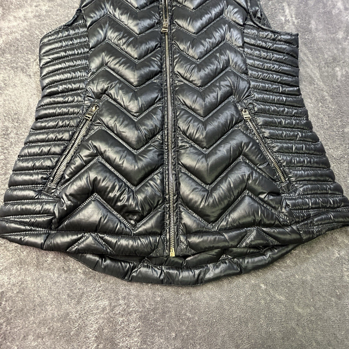 Calvin Klein Down Quilted Puff Vest Charcoal Gray M