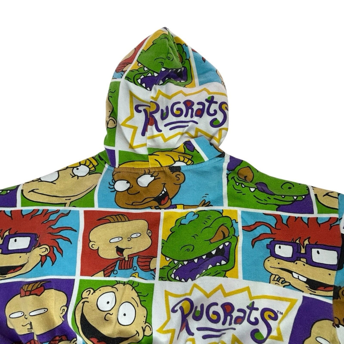 Rugrats Cropped Hoodie Women’s Medium Nickelodeon Pullover Sweats Cartoon