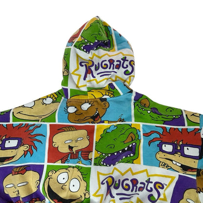 Rugrats Cropped Hoodie Women’s Medium Nickelodeon Pullover Sweats Cartoon