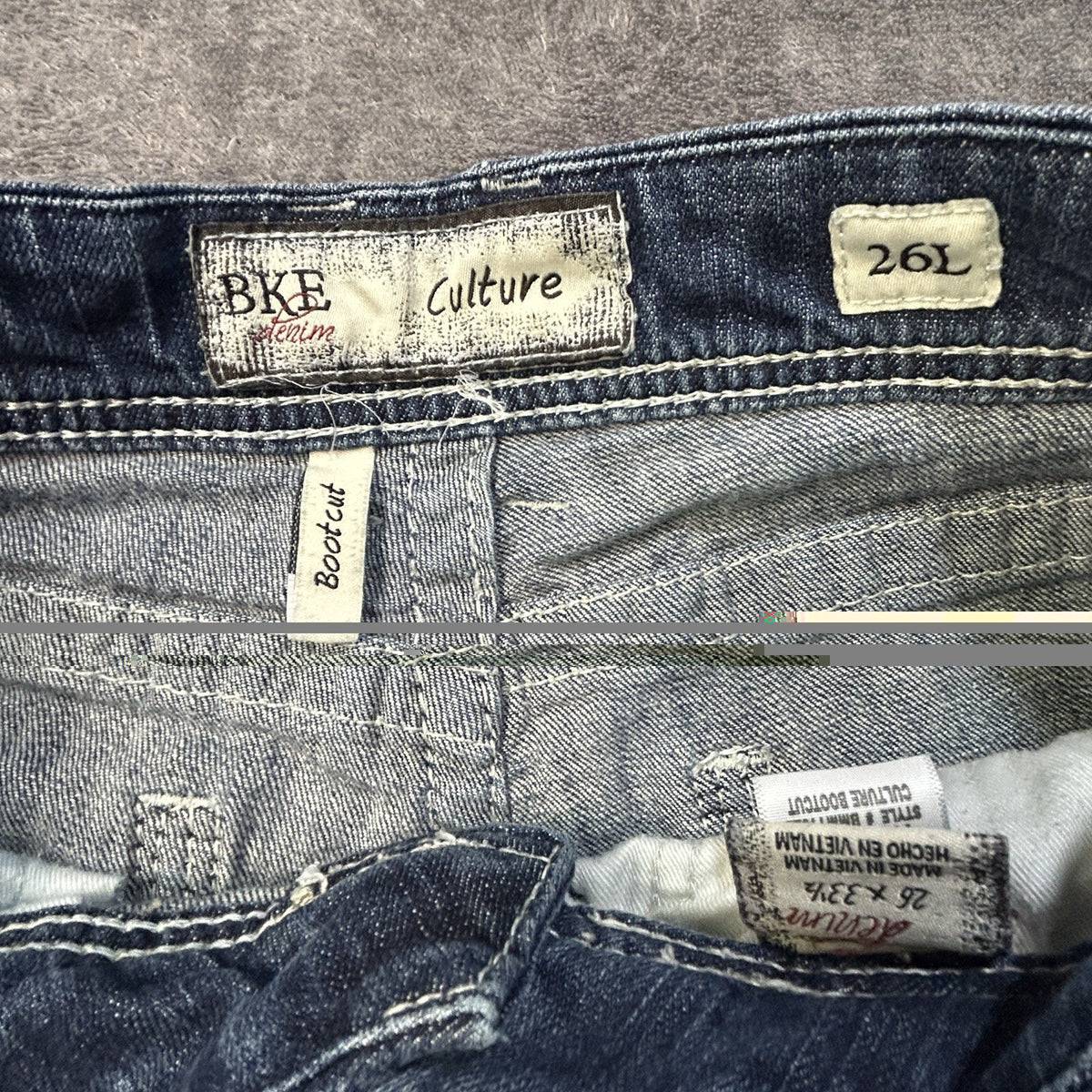 BKE Culture Women's Bootcut Jeans Blue 26L