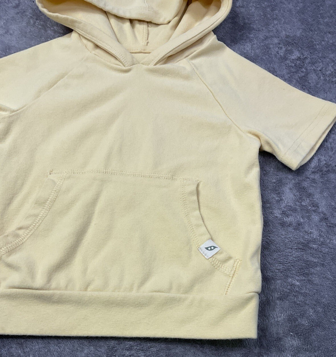 Easy-Peasy Hooded Short Sleeve Sweatshirt 12 months