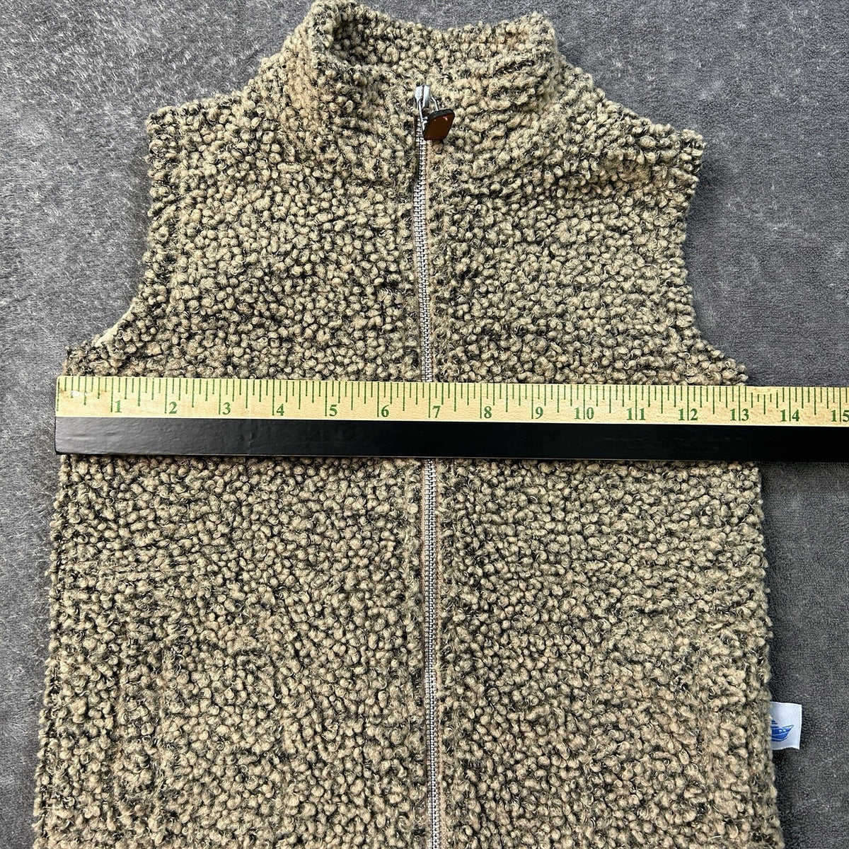 Southbound Kids Sherpa Full Zip Vest Brown 5