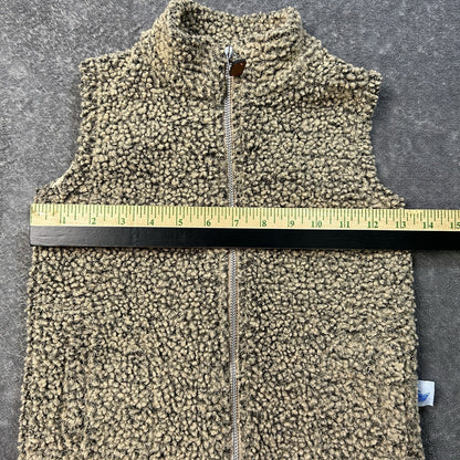 Southbound Kids Sherpa Full Zip Vest Brown 5