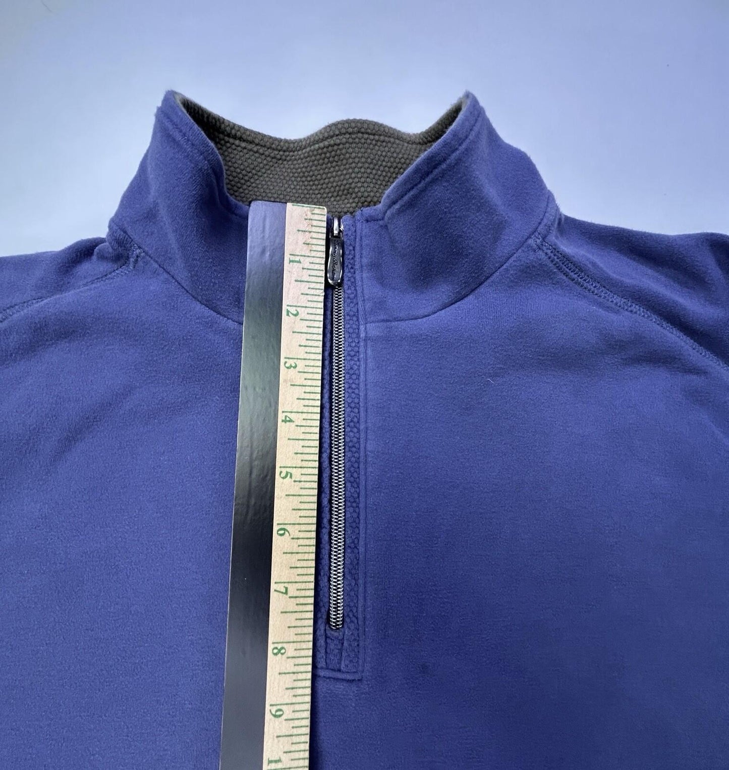 Tommy Bahama XL 100% Pima Cotton Quarter Zip Pullover Blue Sweatshirt Men’s