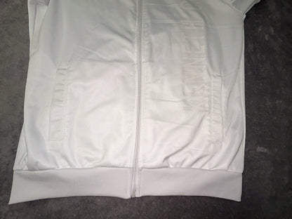 Kenneth Cole New York Mens Medium White Full Zip Athletic Jacket