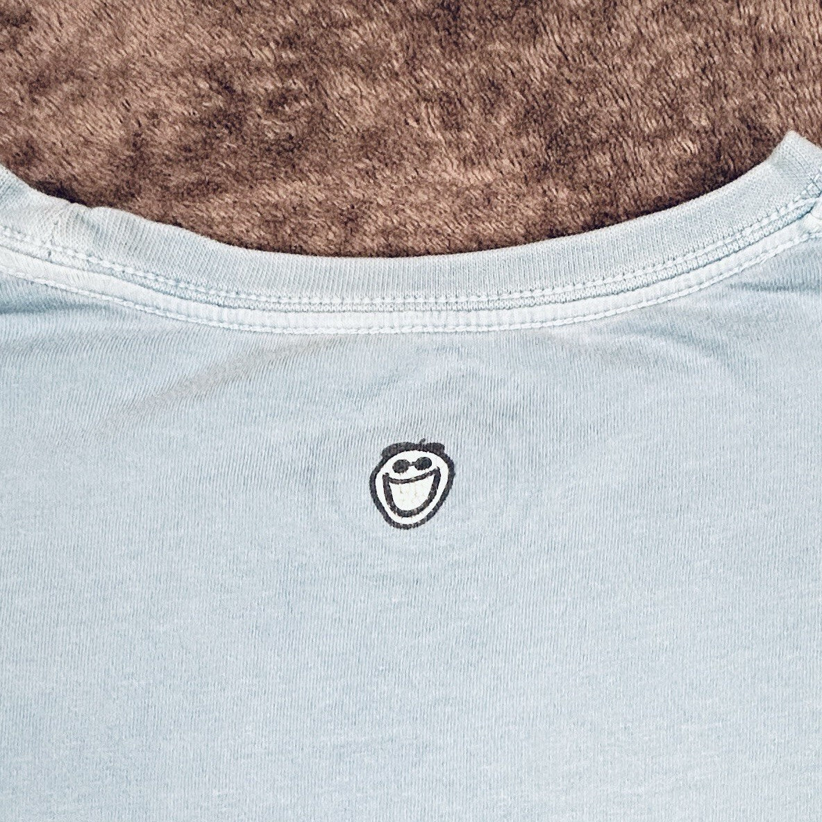 Life is Good Stick Together Long Sleeve T-Shirt Blue Campfire Dog Cotton Tee