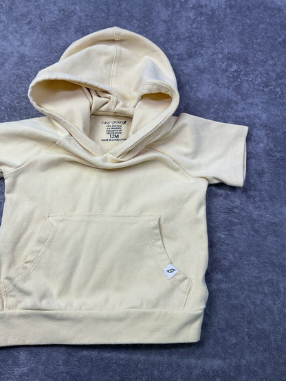 Easy-Peasy Hooded Short Sleeve Sweatshirt 12 months