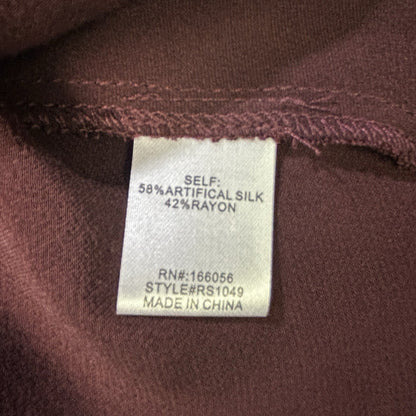 Raisonnel Satin Skirt Burgundy M