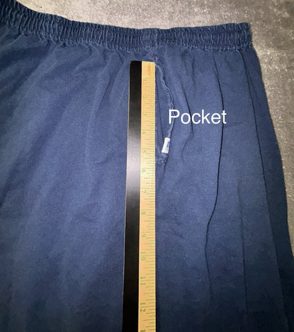 Russell Athletic Mens 4XL Navy Blue Elastic Waist Athletic Shorts