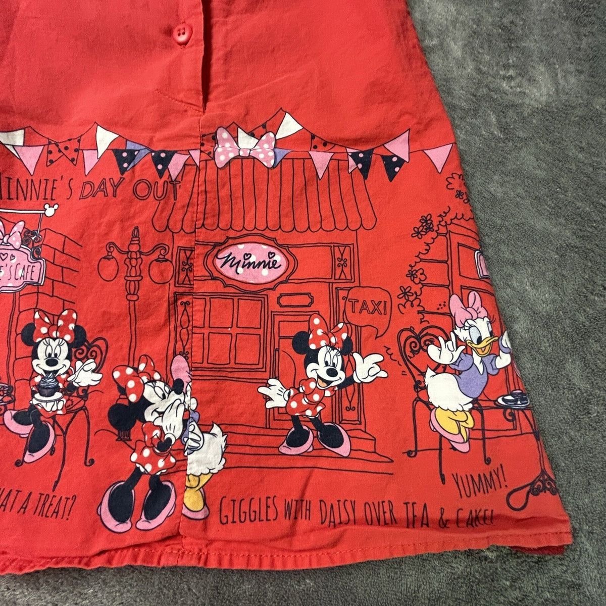 Disney at George Minnie Mouse Daisy Duck Red Dress Girls 12-18 months