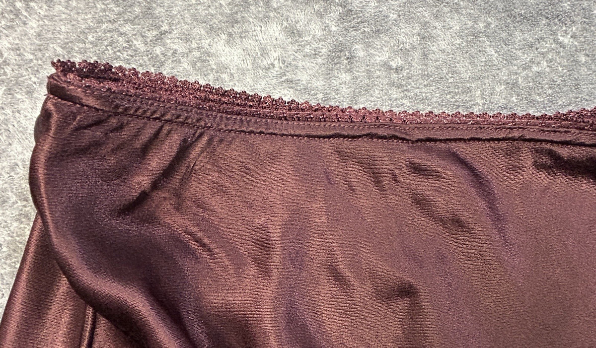 Raisonnel Satin Skirt Burgundy M