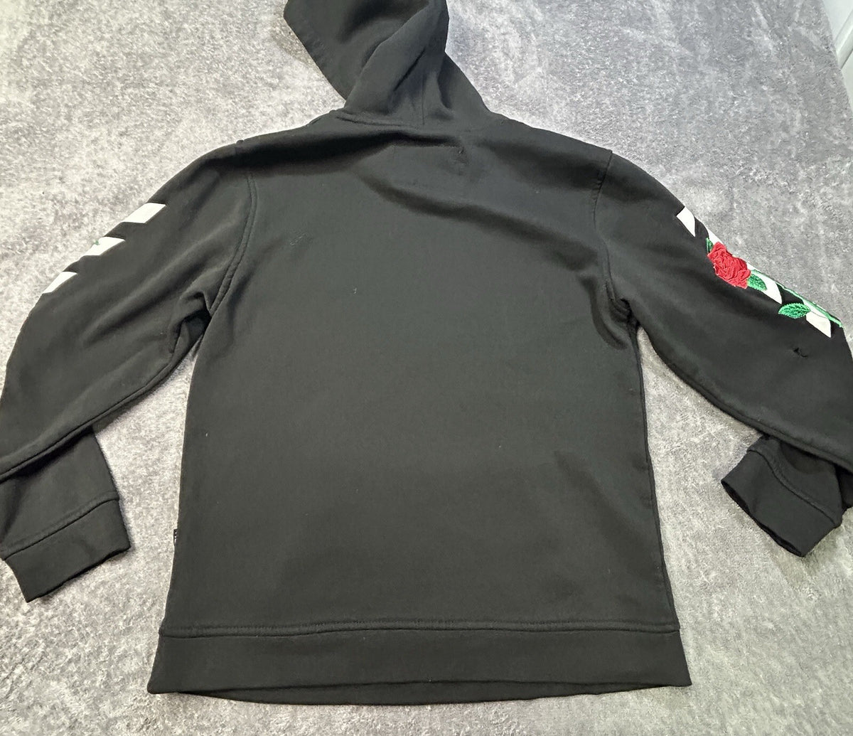 Brooklyn Cloth Rose Stripe Hoodie Black (Youth) L