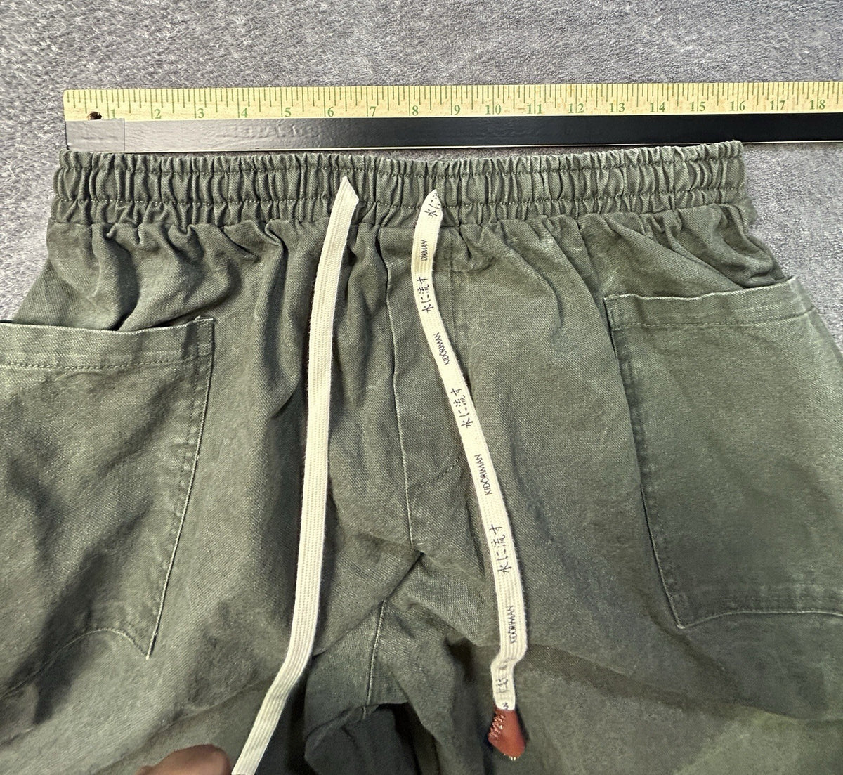 Kidoriman Pokku Pants 2.0 Men’s 3XL Green Cotton Baggy Japanese Streetwear