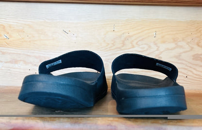 Adidas Adilette Comfort Slides Black Pink Cloudfoam Sandals Mens  Size 8