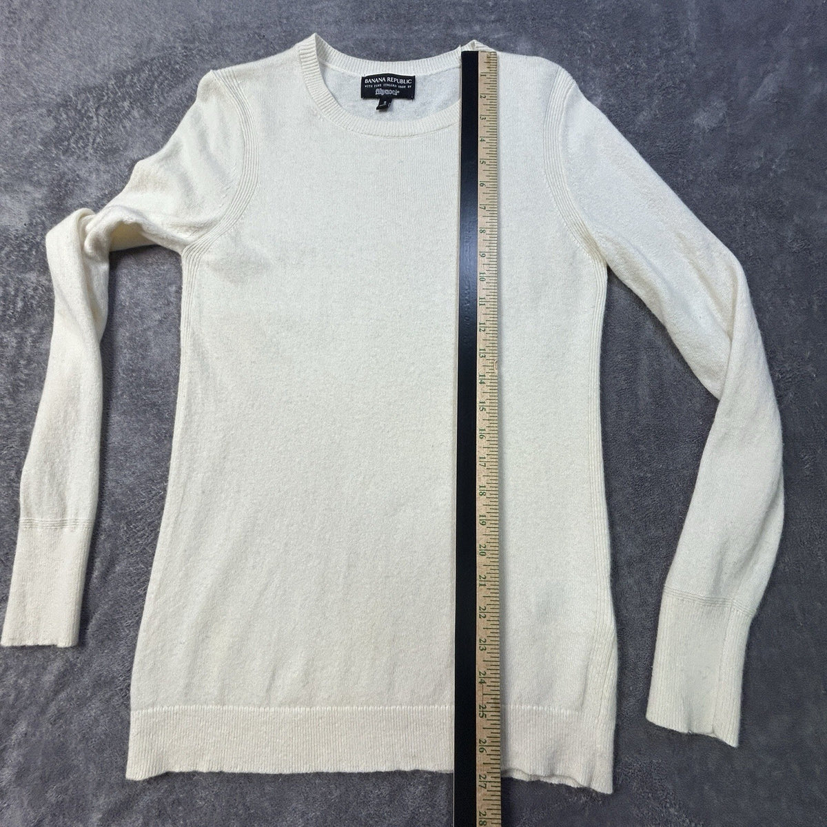 Banana Republic Filpucci Italian Ivory Crewneck Small