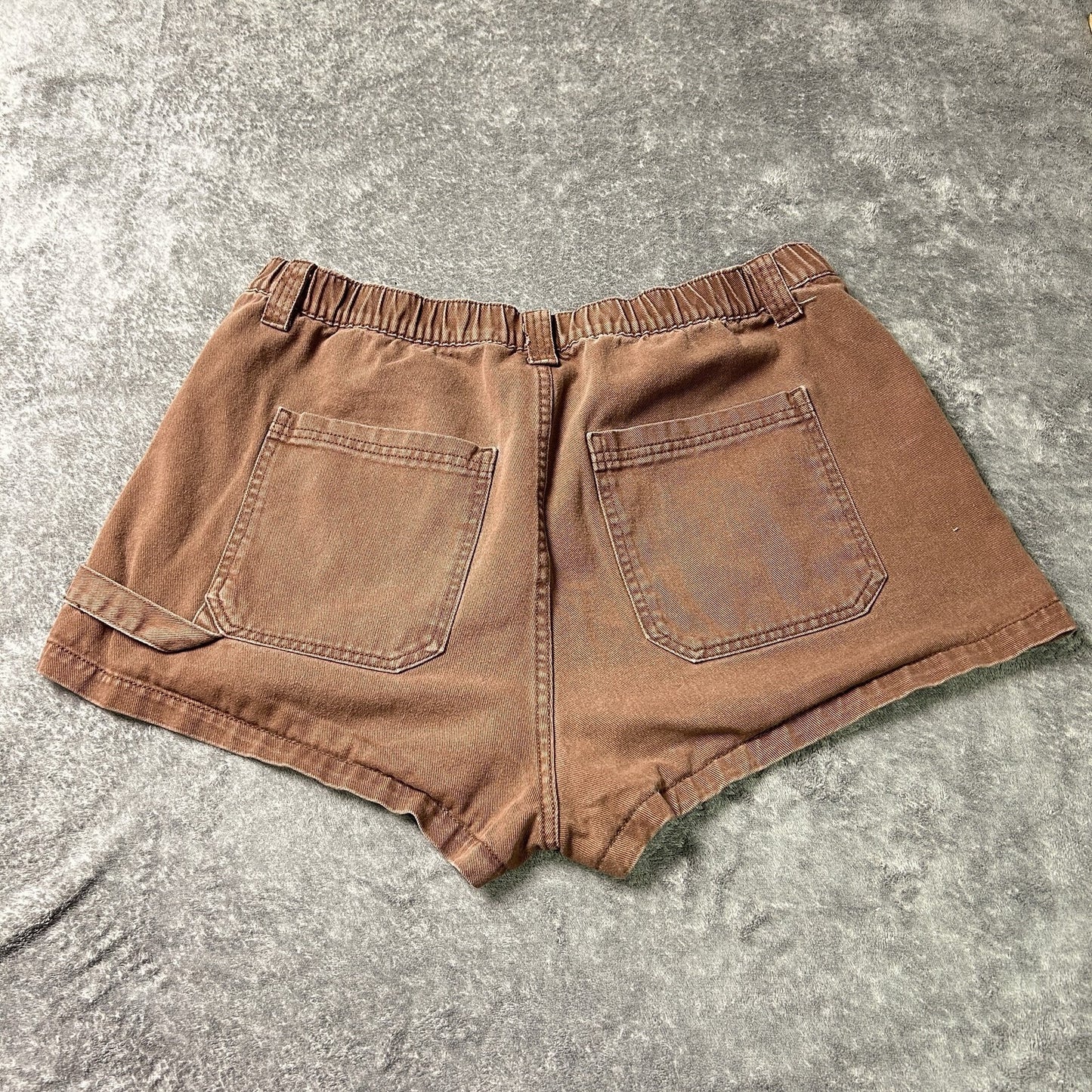 Wild Fable Womens 16 Brown Super High Rise Utility Shorts Cotton Workwear