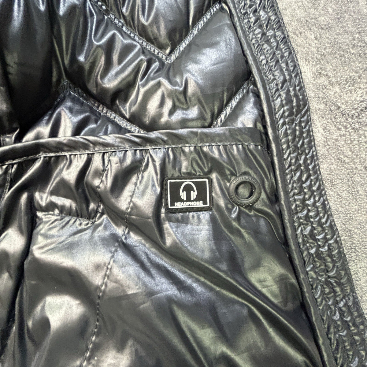 Calvin Klein Down Quilted Puff Vest Charcoal Gray M