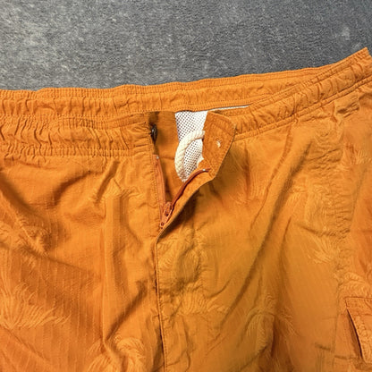 Tommy Bahama Men’s XL Orange Palm Tree Swim Trunks Cargo Board Shorts