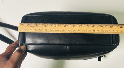Liz Claiborne Genuine Leather Black Shoulder Bag
