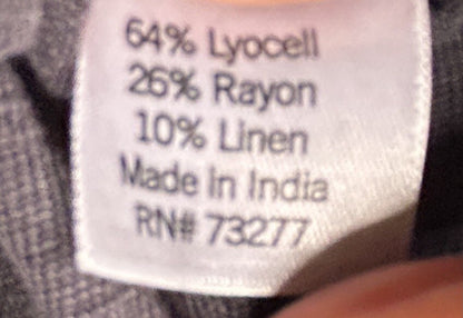 Sonoma Charcoal Gray  Pull On Skirt Women's 2X Lyocell Rayon Drawstring