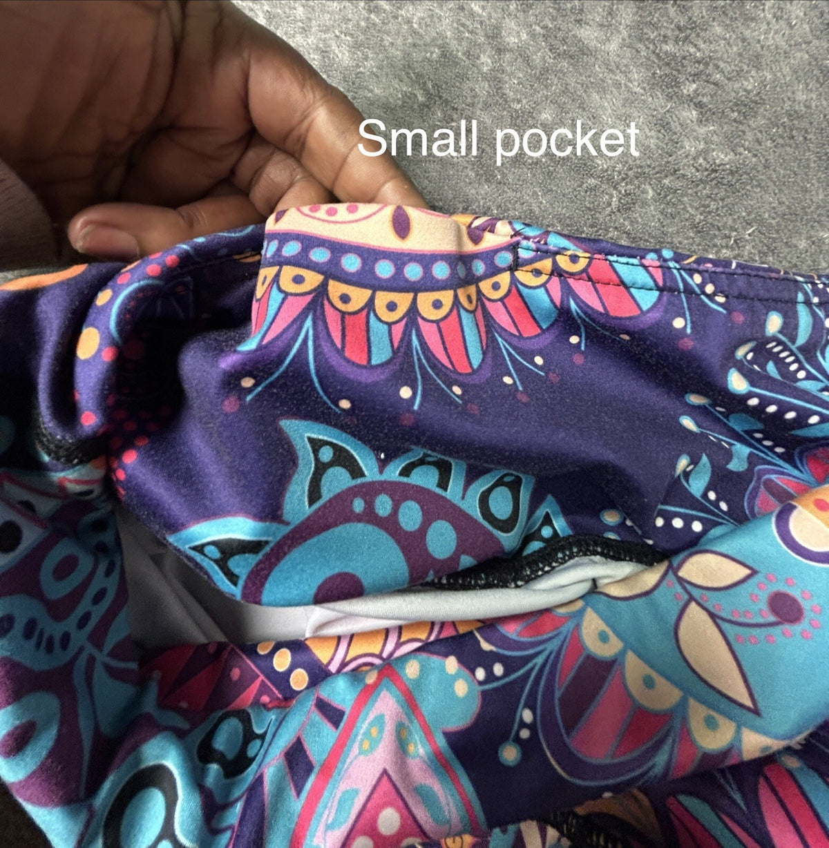 DOUPOD Women's XL Paisley Floral High Waisted Yoga Leggings Multicolor