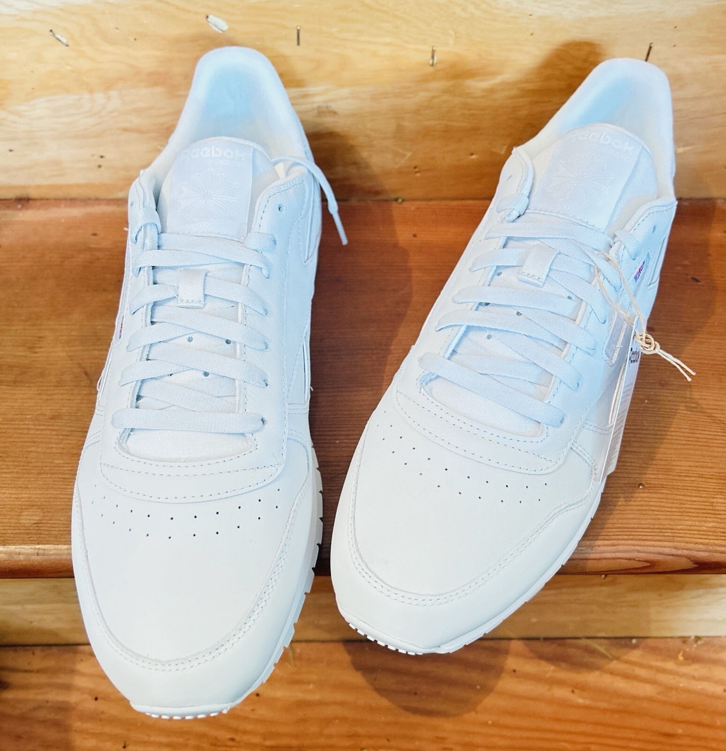 Reebok Classic Leather Men's Size 13 White Sneakers New With Box Casual Shoes