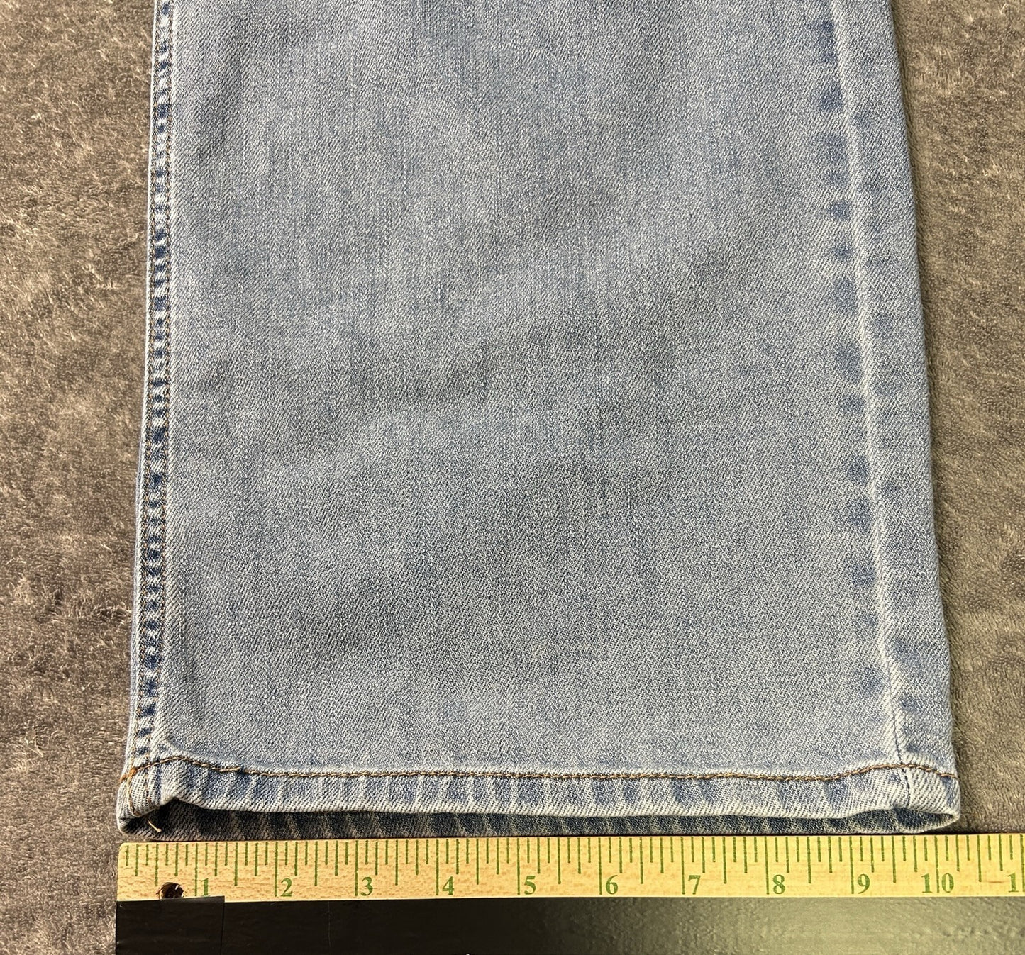 OAT New York Cloud Luxe Jeans Womens 12/31 High Rise Wide Leg Light Wash Denim