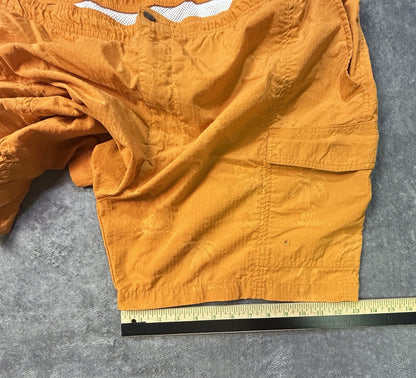 Tommy Bahama Men’s XL Orange Palm Tree Swim Trunks Cargo Board Shorts