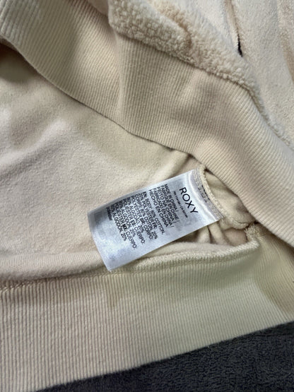 Roxy Quarter Zip Hoodie Women's Cream Medium