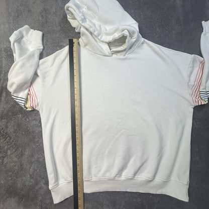 Dance & Marvel Rainbow Sleeve Hoodie White M