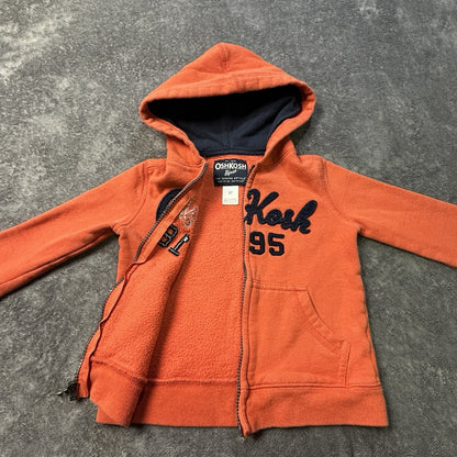OshKosh B'gosh Toddler Zip Up Hoodie Orange 2T