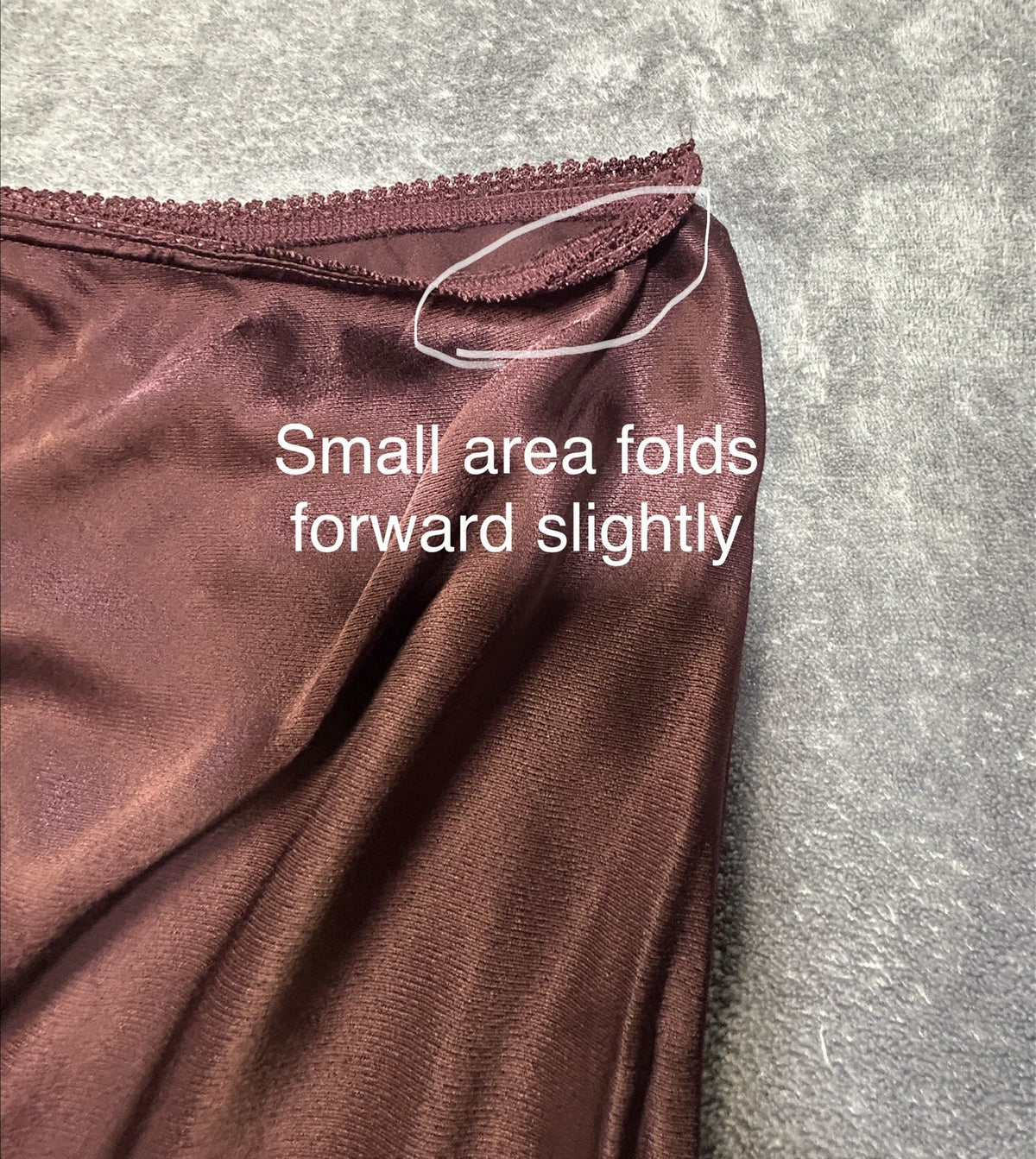 Raisonnel Satin Skirt Burgundy M