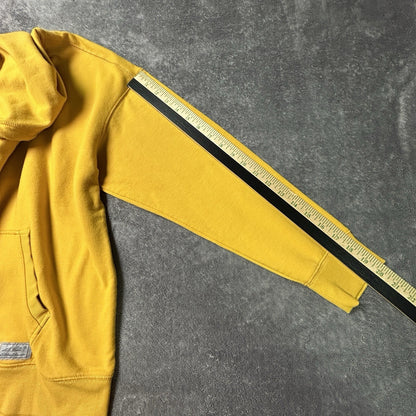 Eddie Bauer Cozy Camp Full Zip Hoodie Women’s Lg Mustard Yellow Stretch Fleece