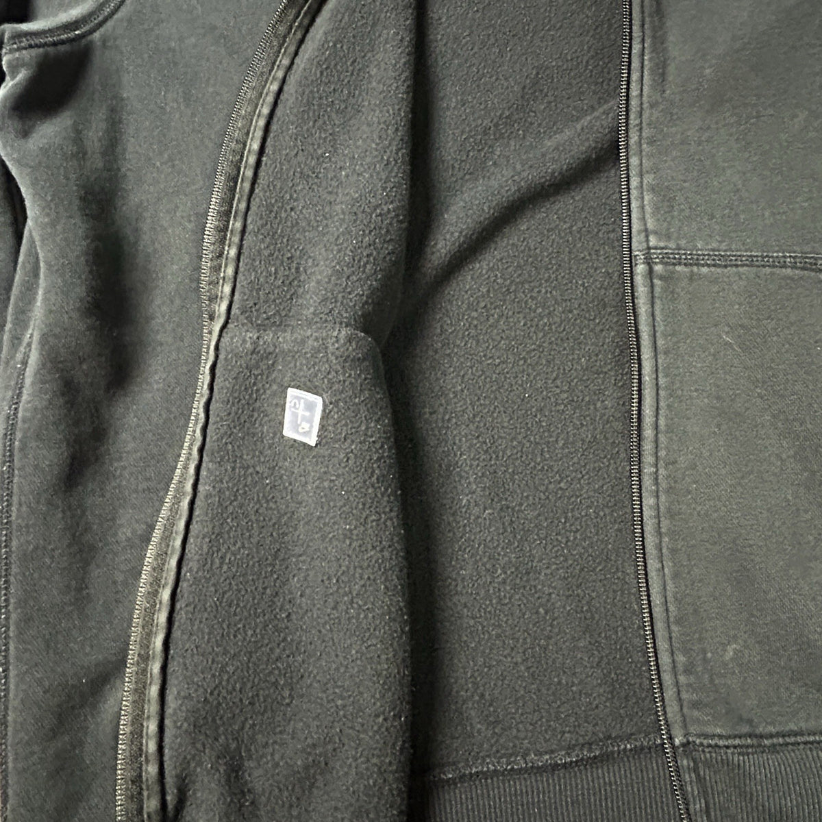 Nike ClSSIC Hooded Jacket Men's XL Black Full Zip Fleece 341573 Swoosh